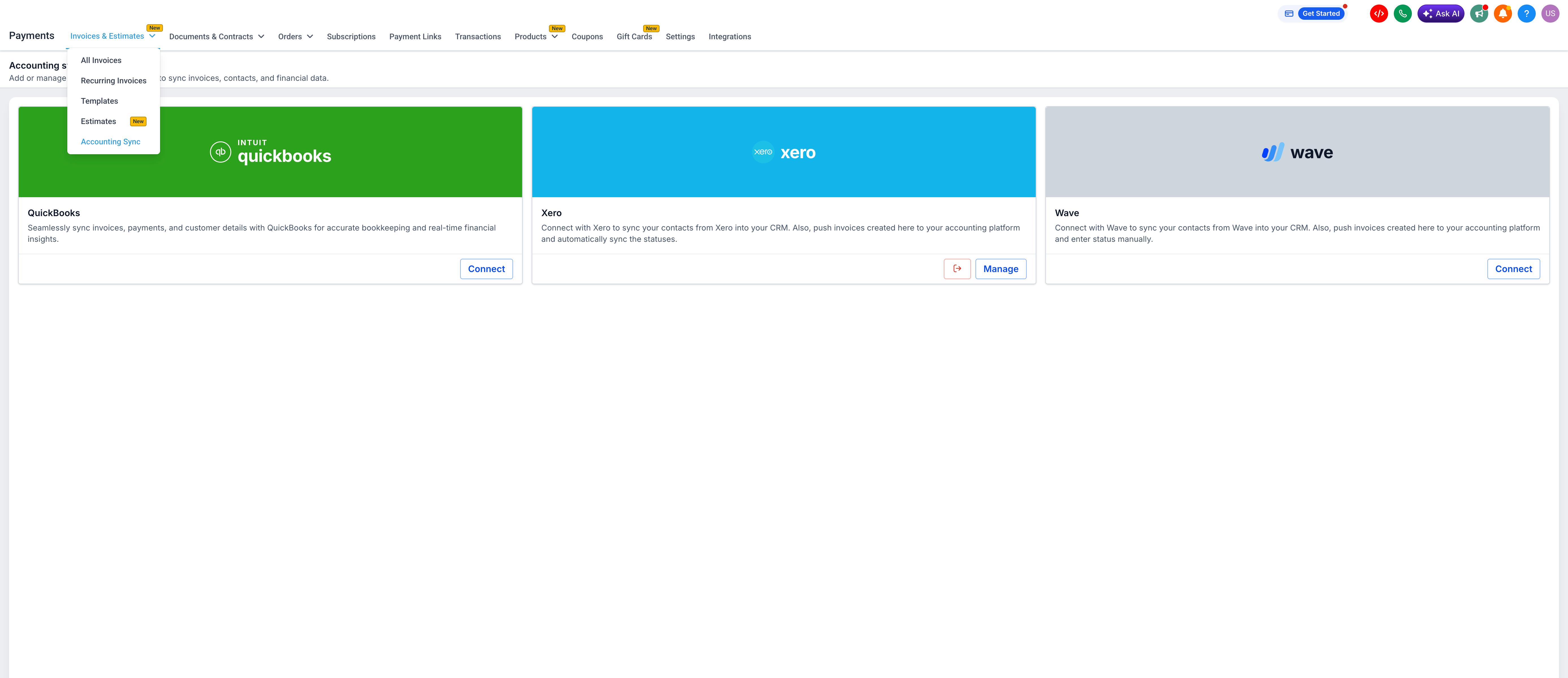Invoices Accounting Sync