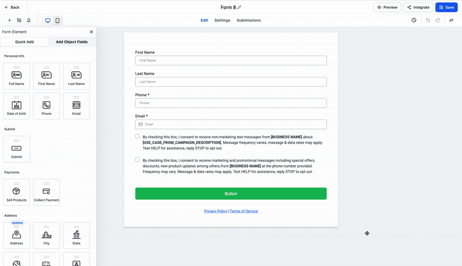 Custom Modal Height