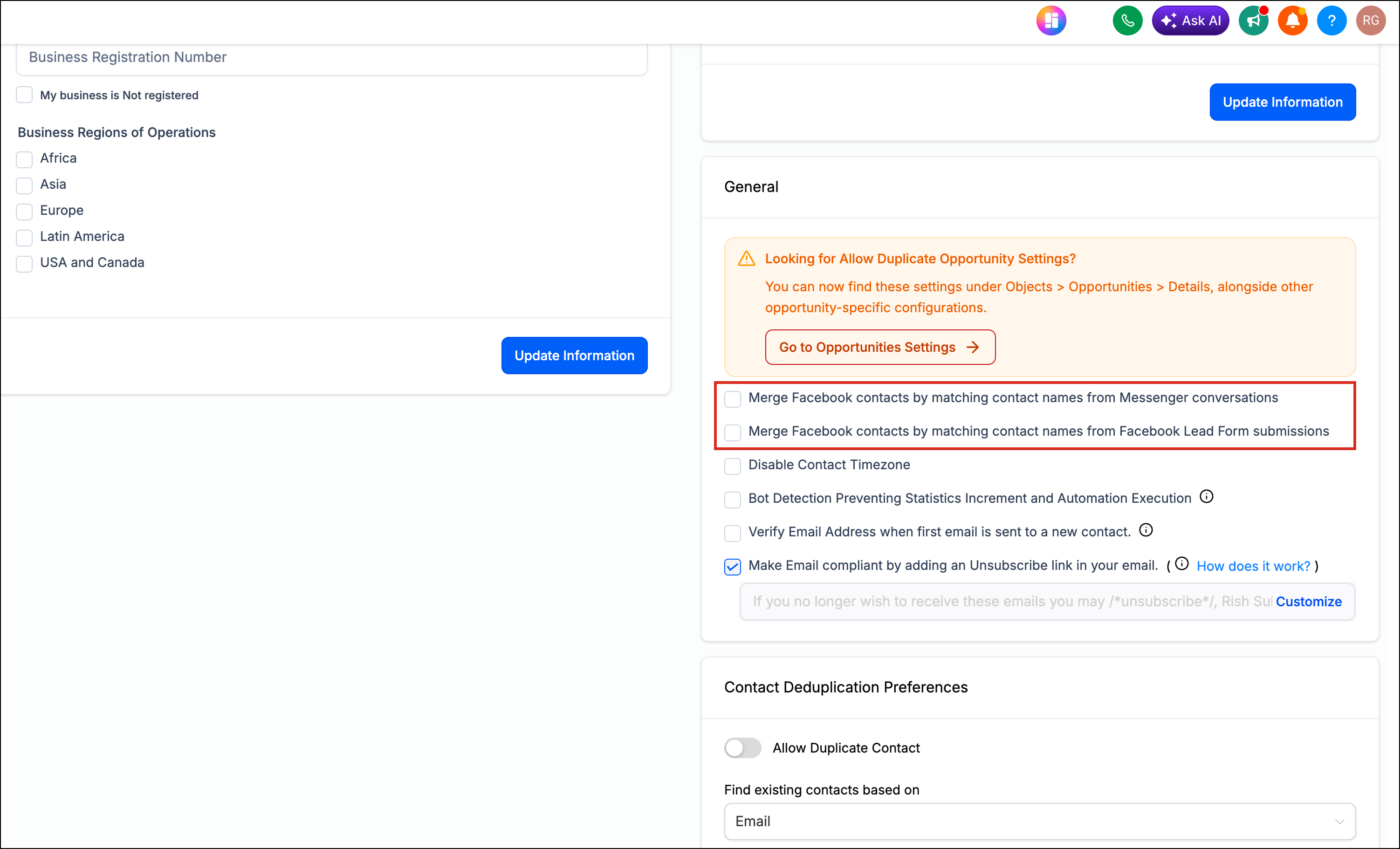 Facebook Lead Ads Merge