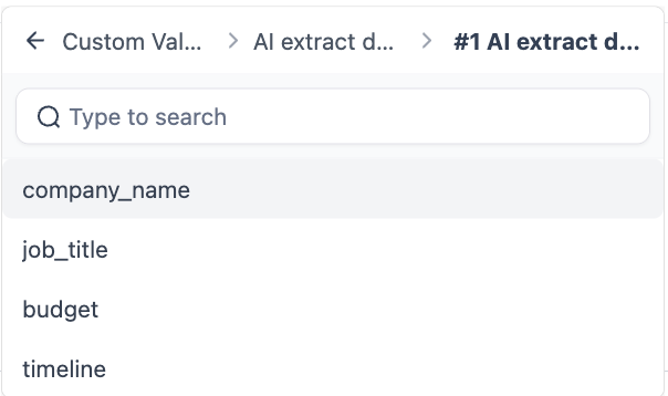 AI Data Extract action in workflows