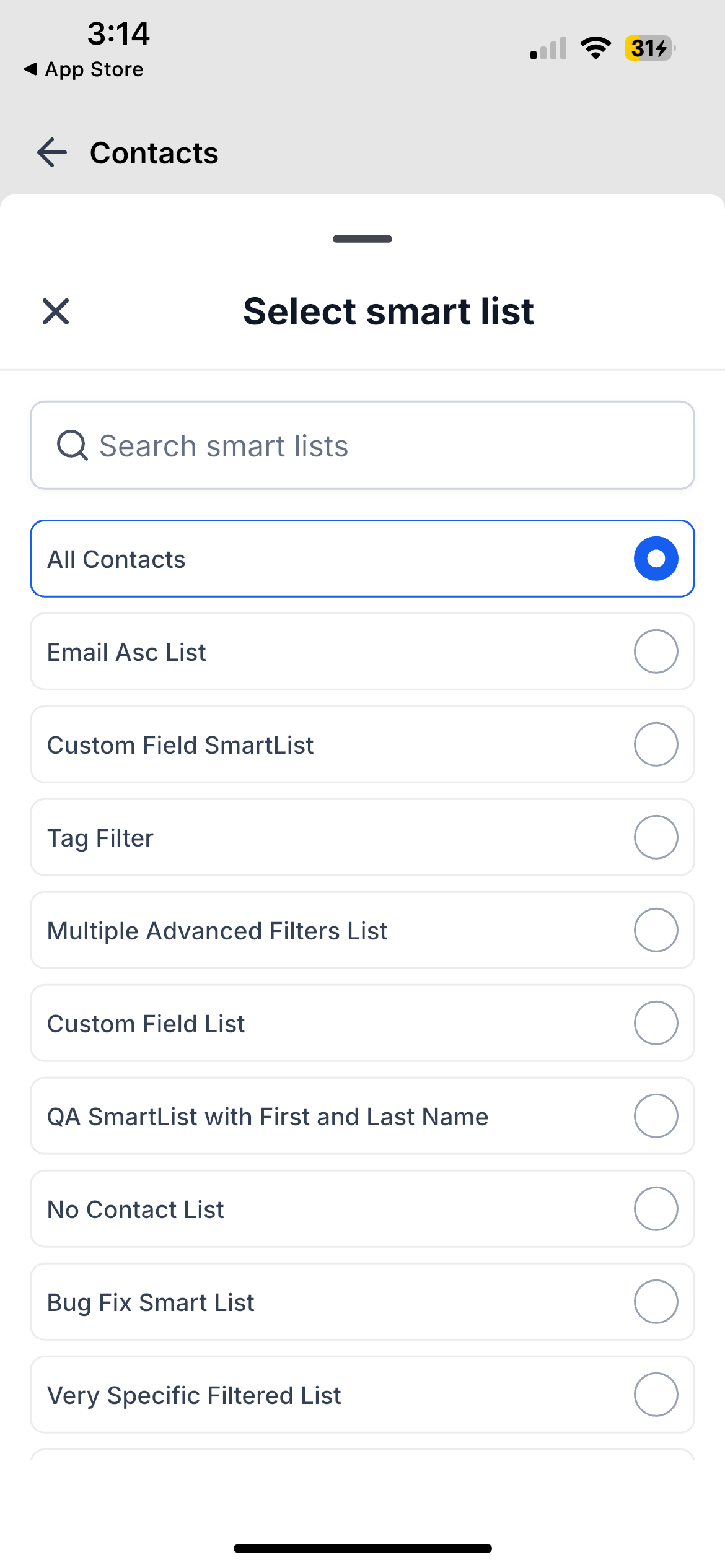 Contactos más rápidos y claros en la app móvil
